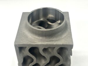 金属3Dプリンター造形物正面